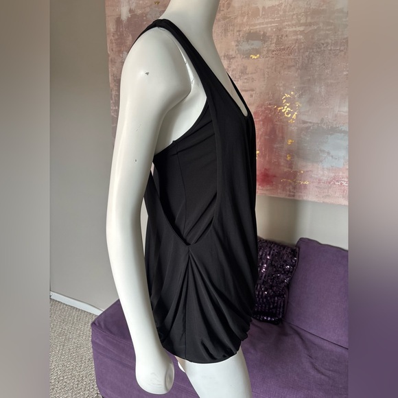 Vintage Marciano Elegant Black Draped Layered Tank with Racer Back M‎ - Picture 12 of 16